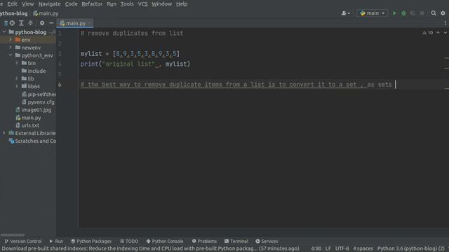 How to remove duplicate items from Python list ? #pythonprogramming смотреть онлайн