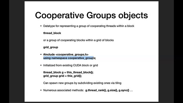 Collaborative Groups in CUDA смотреть онлайн