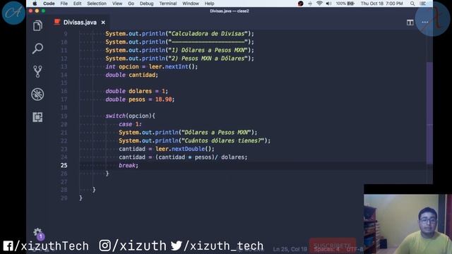 39 Aprendiendo a aplicar la sentencia Switch-Case #java8 #programacion #vscode смотреть онлайн