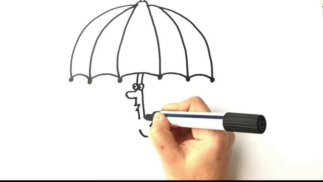 Как нарисовать зонт смотреть онлайн