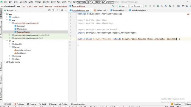 Insert data in recyclerview dynamically | Android development | recyclerview #recyclerview смотреть онлайн