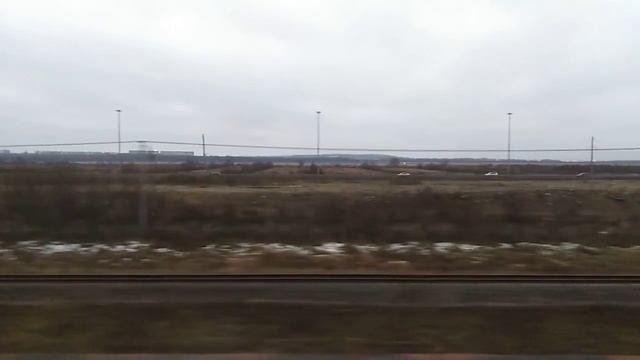 От станции Купчино до станции Царское село на электропоезде ЭТ2М-140 смотреть онлайн