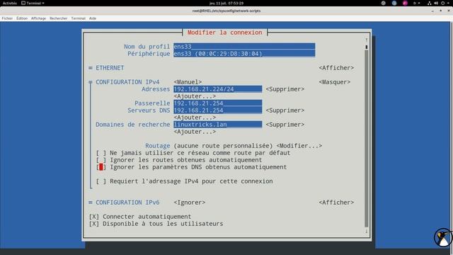 Gérez NetworkManager en semi graphique sous RHEL ou CentOS ! (avec nmtui) смотреть онлайн