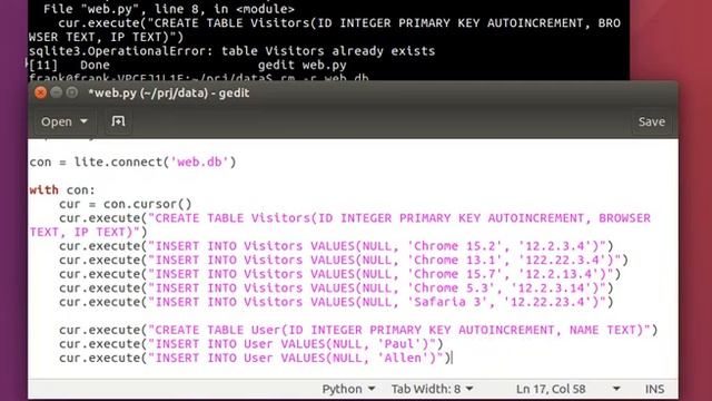 Python Tutorial - SQLite AUTOINCREMENT and INNER JOIN смотреть онлайн