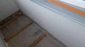 Выравниваем и поднимаем пол на балконе. Устройство лаги. 1