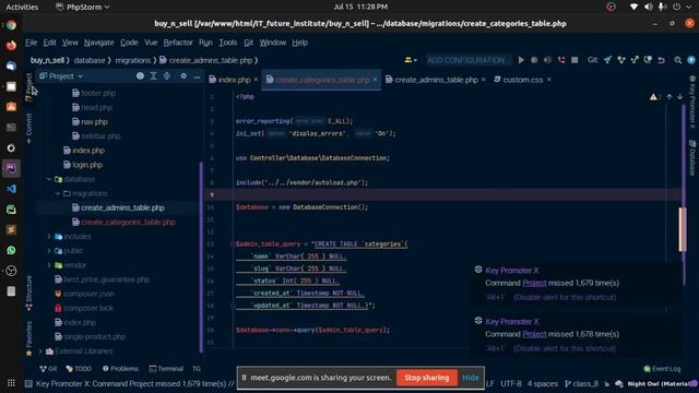 PHP Live Project | Buy and Sell | Class - 9 | Logout, Category table смотреть онлайн