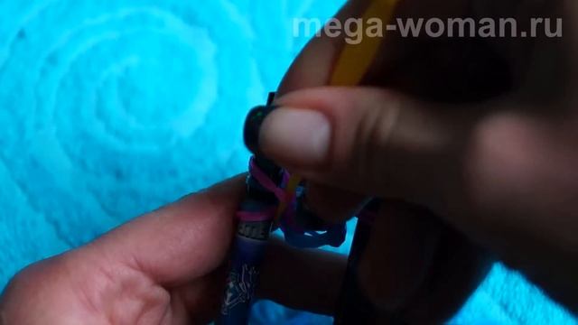 Браслет из резинок rainbow loom "Коса русалки" без специального станка смотреть онлайн