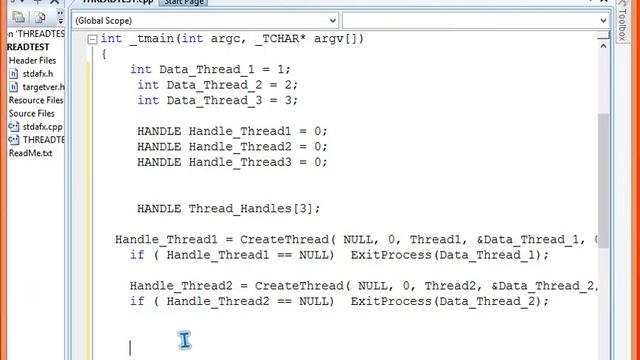 VC++ SIMPLE THREAD PROGRAM смотреть онлайн