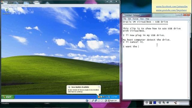 Oracle Virtual Machine in VirtualBox - Host USB Drive смотреть онлайн