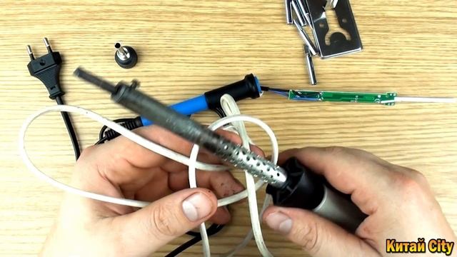 Паяльник 60 ватт с Aliexpress с керамическим нагревателем !!! смотреть онлайн
