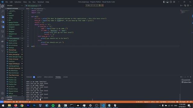 Python Application with Virus - AimeXreX | Part 1 смотреть онлайн