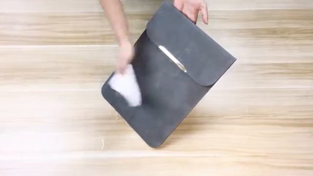 Leather Sleeve Bag Briefcase with Storage Bag for Macbook смотреть онлайн