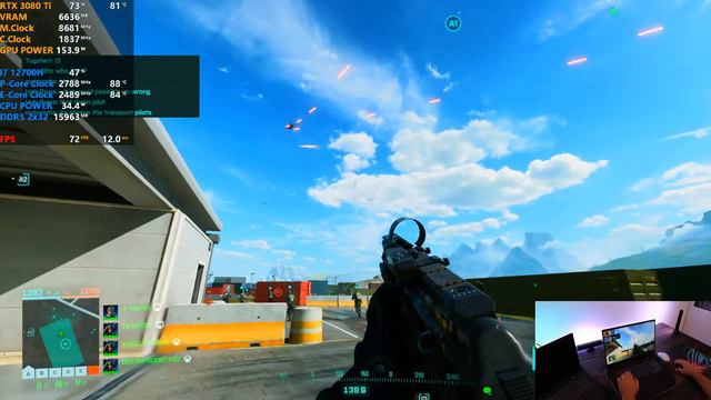 RTX 3070 Ti Laptop Vs RTX 3080 Ti Laptop  + Intel 7 12700h | SKIKK Loki II