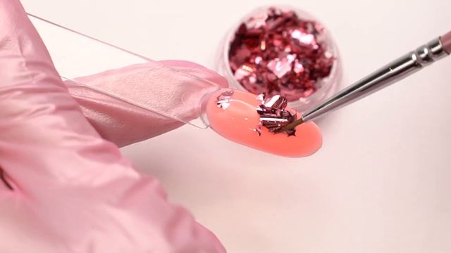 Дизайн для ногтей фольга поталь цвет розовое золото №6292 смотреть онлайн