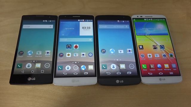 LG Spirit Vs. LG G3 S Vs. LG L Bello Vs. LG G2 - Which Is Faster? (4K)