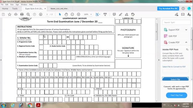 VMOU B.Sc. Offline Practical Defaulter Form 2021 | VMOU Offline Form Kaise Bhare 2021 | смотреть онлайн
