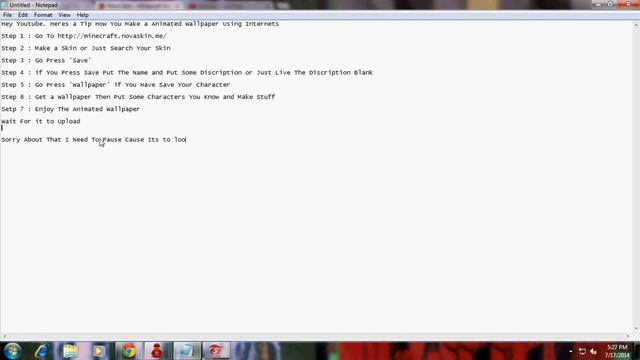 How To Make a Animated Wallpaper : Minecraft смотреть онлайн