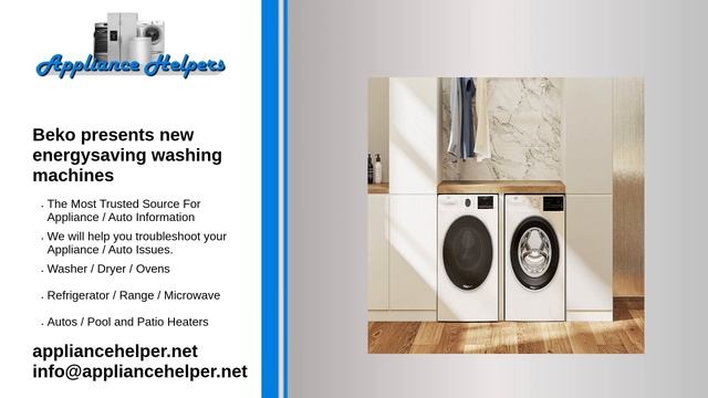 Beko Presents New Energysaving Washing Machines
