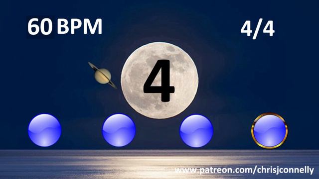 Moon Mood Metronome with Sonar 60 BPM 30 Minute смотреть онлайн