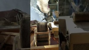 Работаем на чесалке, или как растеребить шерсть. (трепалка своми руками)