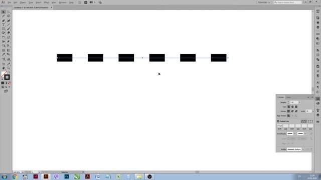 Как нарисовать пунктирную линию в Adobe Illustrator смотреть онлайн