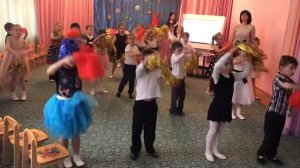 Космический флешмоб в подготовительной группе