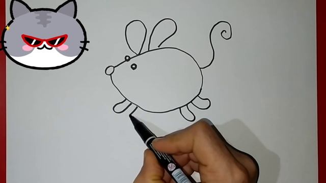 Как нарисовать крысу детям |How to draw a rat for kids |Как нарисовать крысу детям смотреть онлайн