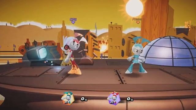 Jenny *All Moves* + Tremorton Joyride *All Stage Variations* Nickelodeon All-Star Brawl Showcase смотреть онлайн