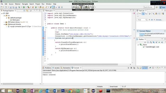 Database connectivity using java and how to build class path. смотреть онлайн