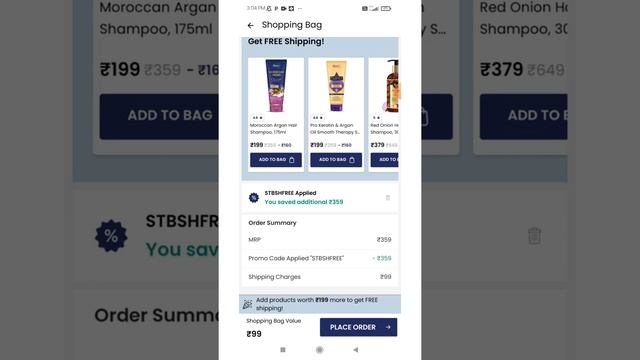 St. Botanica Moroccan Argan Hair Shampoo Free /- Shampoo For Lifeless Hair Free Products