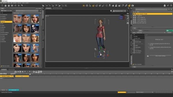 Applying Animations in Daz Studio's aniMate2