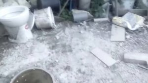 туалет из шлакоблока или межкомнатного фортана