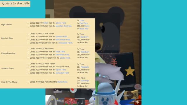 Квесты у чёрного медведя 1 часть Bee Swarm Simulator ROBLOX