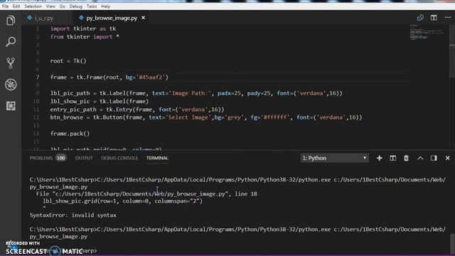 Python - How To Browse and Display Image in a label Using Filedialog In Tkinter [ With Source Code смотреть онлайн