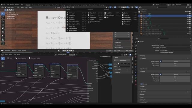 Blender 3.6 Simulation: Double pendulum смотреть онлайн