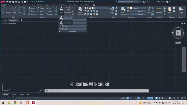 Introduction to Autodesk AutoCAD 2023 | Controls | Ribbons | Pallets | Command Line | Part 2 смотреть онлайн