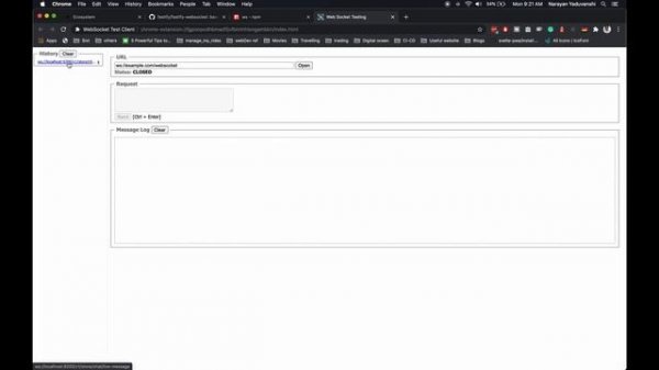fastify websocket multi room chat setup | Implemented on live app | FASTIFY| JS | Nodejs | SapperJs