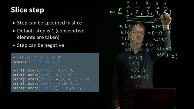 Python (eng) - List slice смотреть онлайн