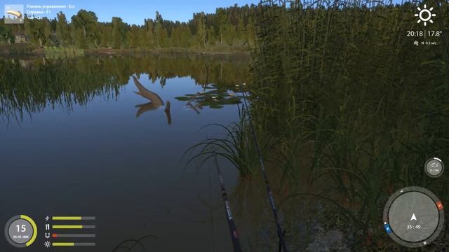 Русская Рыбалка 4. |оз.Комариное| |Ловля золотого карася| |60FPS| смотреть онлайн