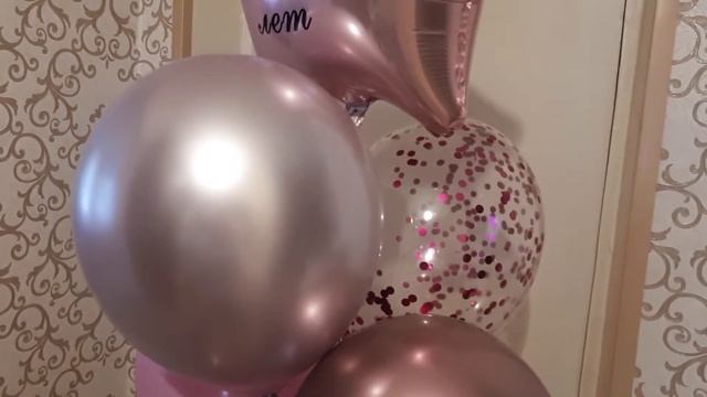 Именная звезда фольга, шары хром, шары с конфетти смотреть онлайн