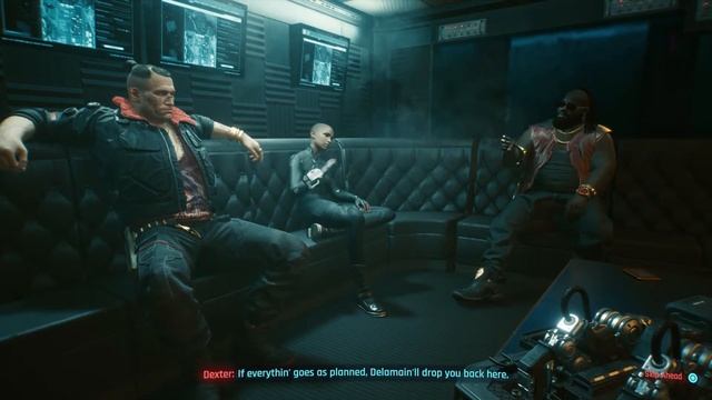 Cyberpunk 2077 - The Heist: Afterlife: Meet With Dex and T-Bug In Sound Booth "Cool" Dialogue Tree смотреть онлайн