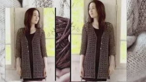 ???Супер Легкий и Простой Узор  крючком для  жакета, кардигана - Вязание Крючком