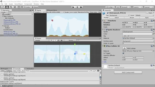 Crazy Plane - Flappy Bird Klon programmieren - inkl. Projektdownload - Unity 2018 смотреть онлайн