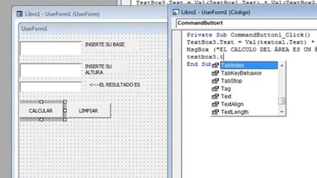 AREAS DE FIGURAS EN EXCEL CON VISUAL смотреть онлайн