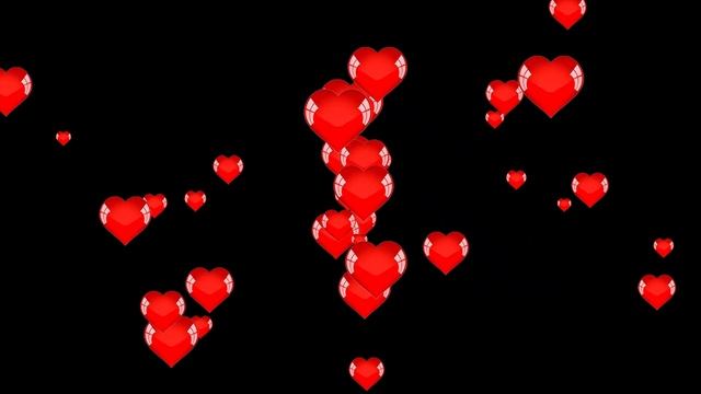 Сердечки для влюблённых - Красивый футаж в в Full HD смотреть онлайн