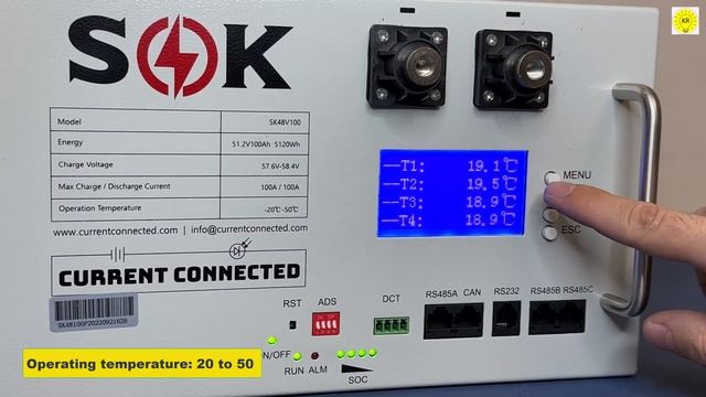 Lithium Battery Sok Battery 48V 100Ah Rack Battery