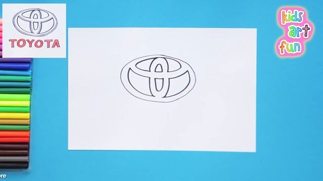 How to draw Toyota Logo смотреть онлайн