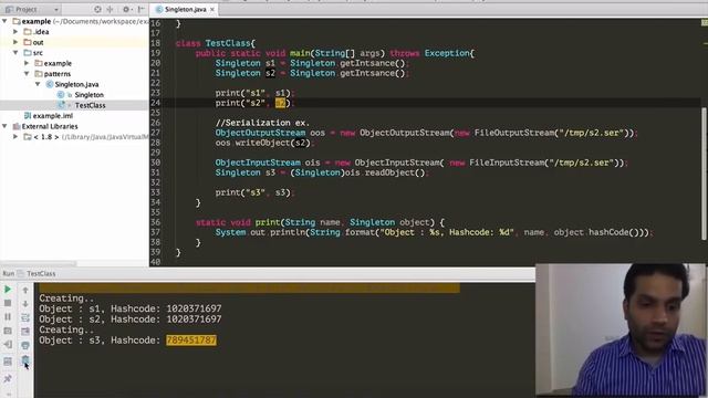Singleton Design Pattern in Java - part I смотреть онлайн