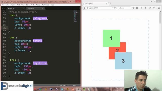 Curso de position en CSS (5) - Z index смотреть онлайн
