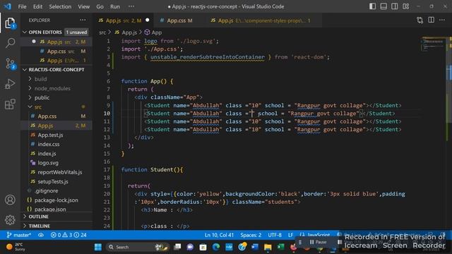 Create react app Component styles props part 3 смотреть онлайн